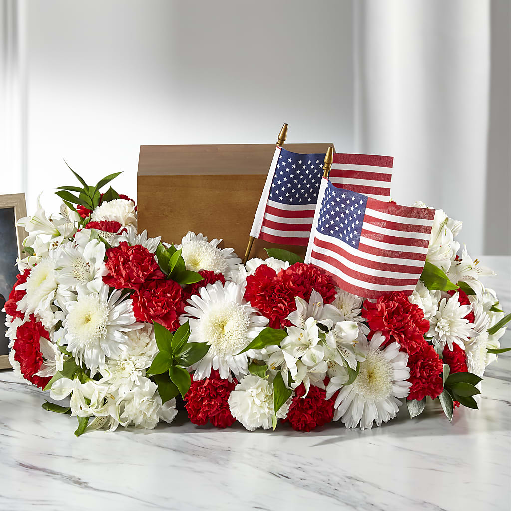 Spirit of Patriotism Cremation Adornment – JAN'S FLOWER BOUTIQUE, Thibodaux LA