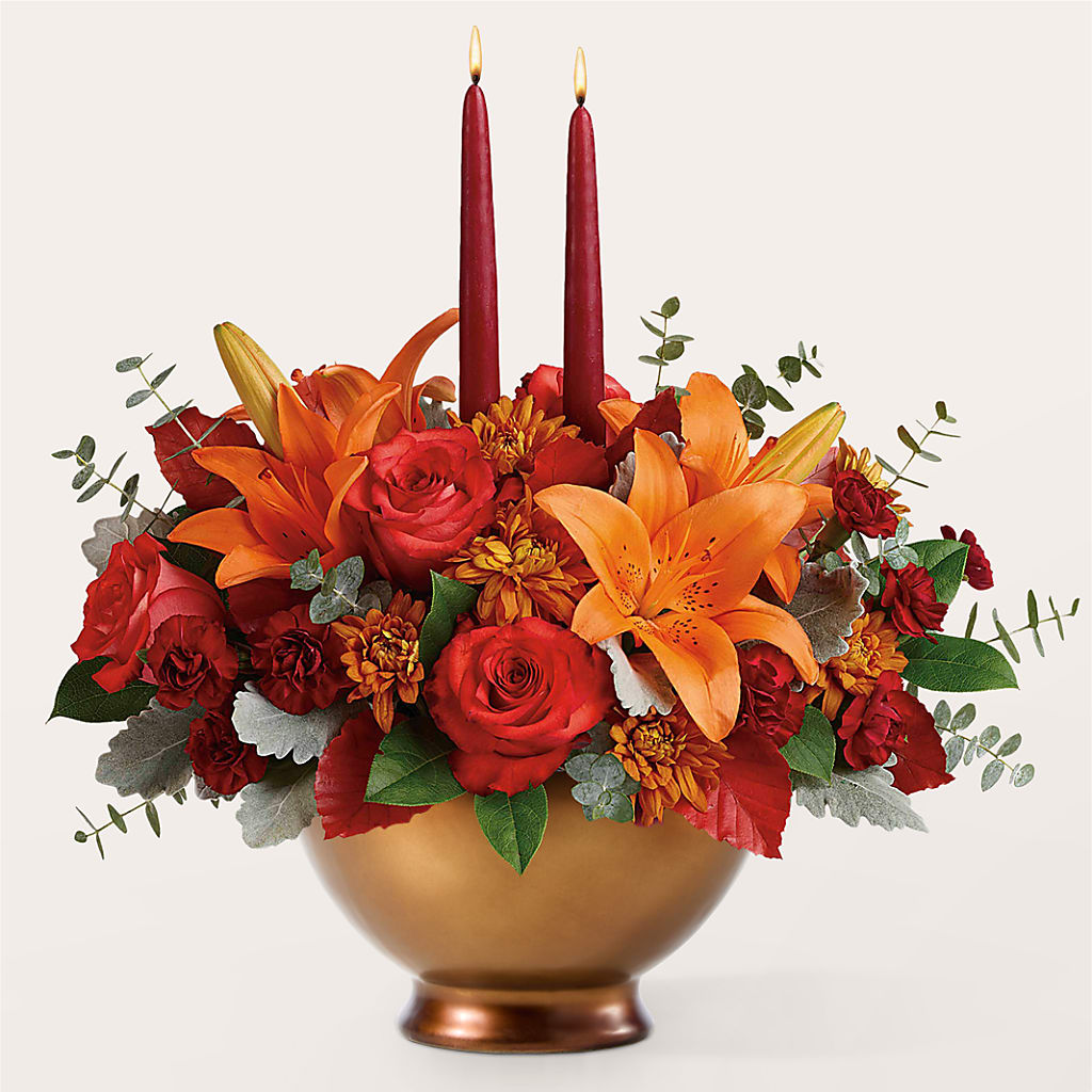 Fruits of Fall Centerpiece – JAN'S FLOWER BOUTIQUE, Thibodaux LA