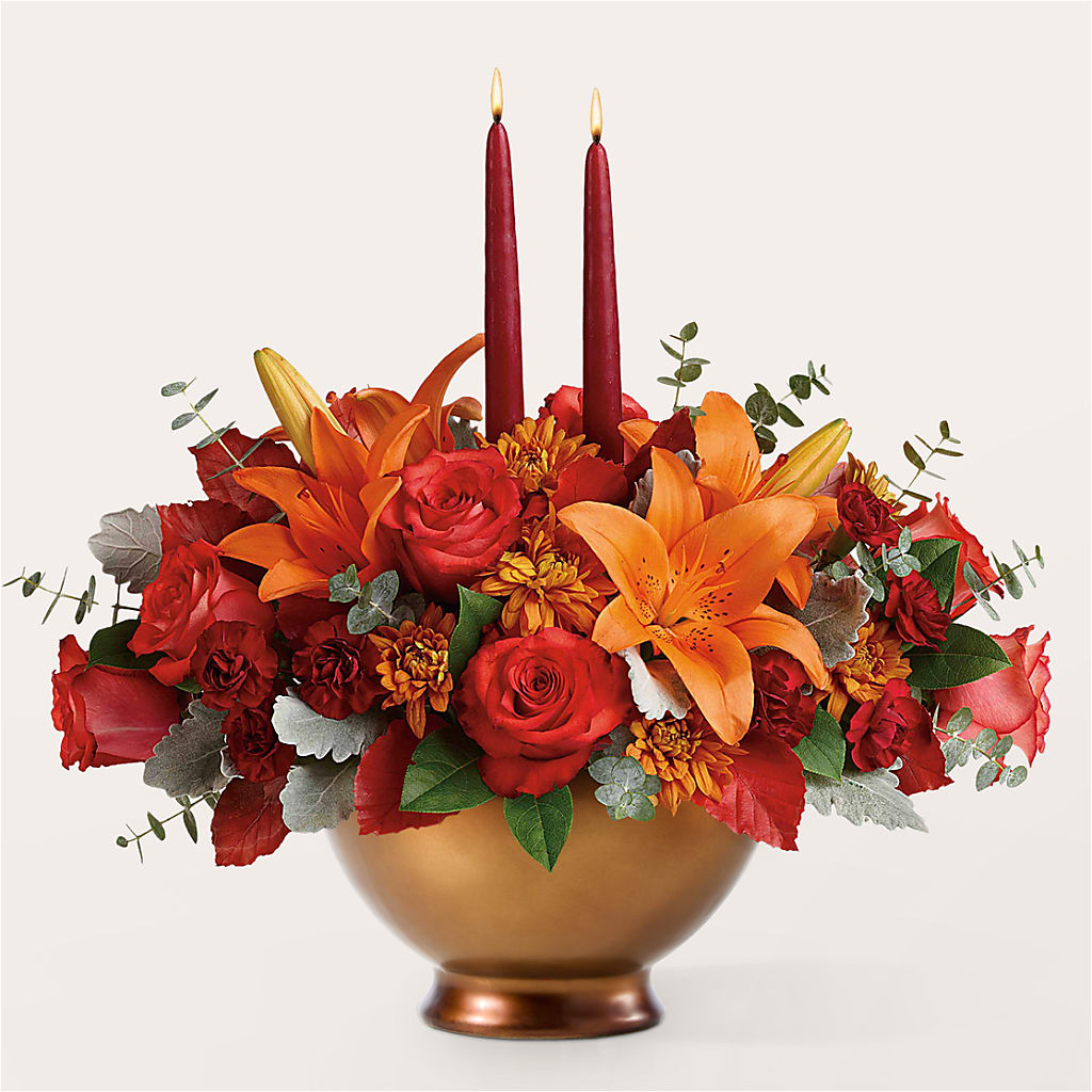 Fruits of Fall Centerpiece – JAN'S FLOWER BOUTIQUE, Thibodaux LA
