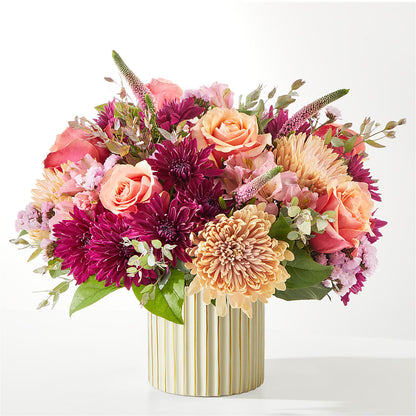 Berry Cobbler Bouquet with Ivory Vase – JAN'S FLOWER BOUTIQUE, Thibodaux LA