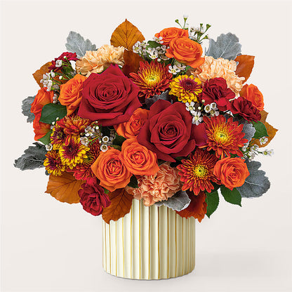 Merlot Bouquet with Ivory Vase – JAN'S FLOWER BOUTIQUE, Thibodaux LA